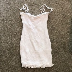 Smocked white dress